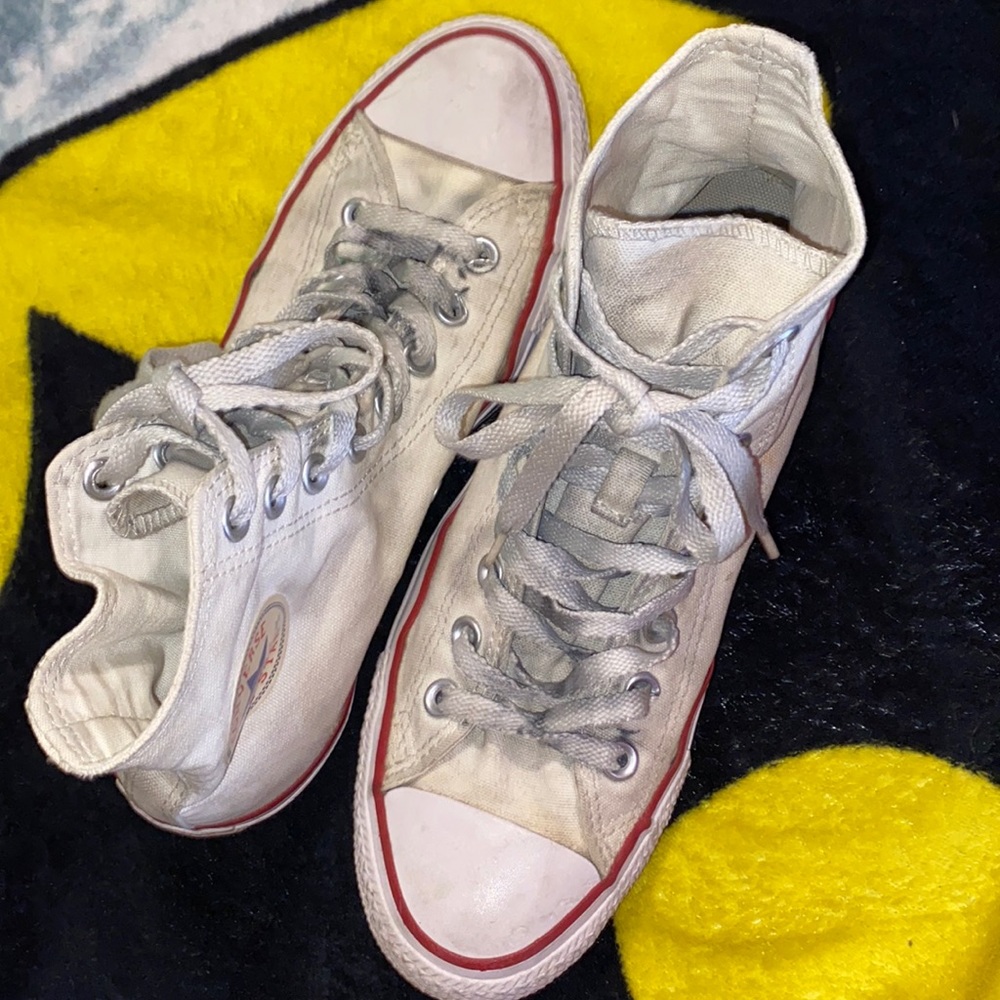 white high top converse